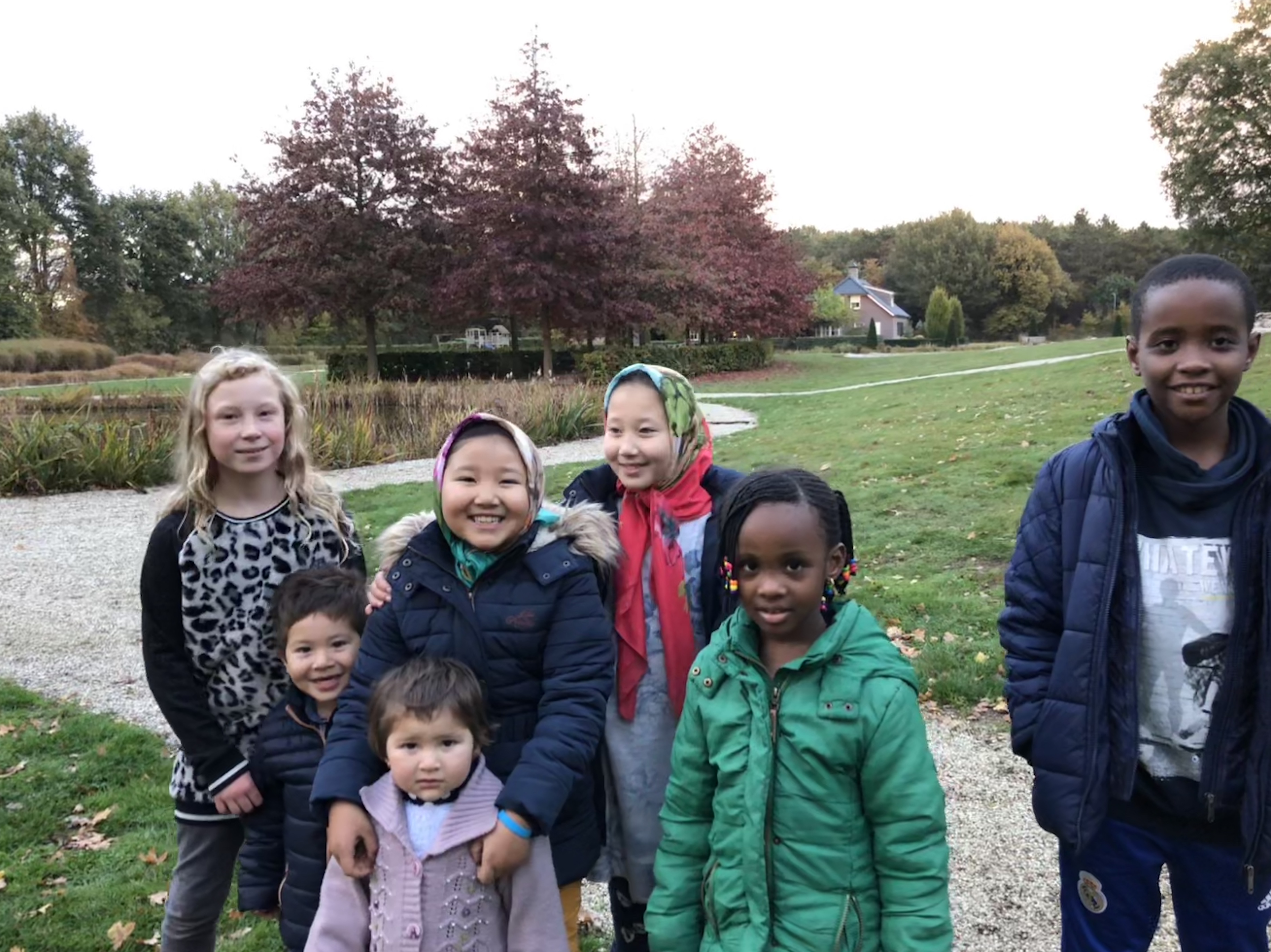 Deze week gasten uit alle windstreken  tegelijk op ons kleine parkje