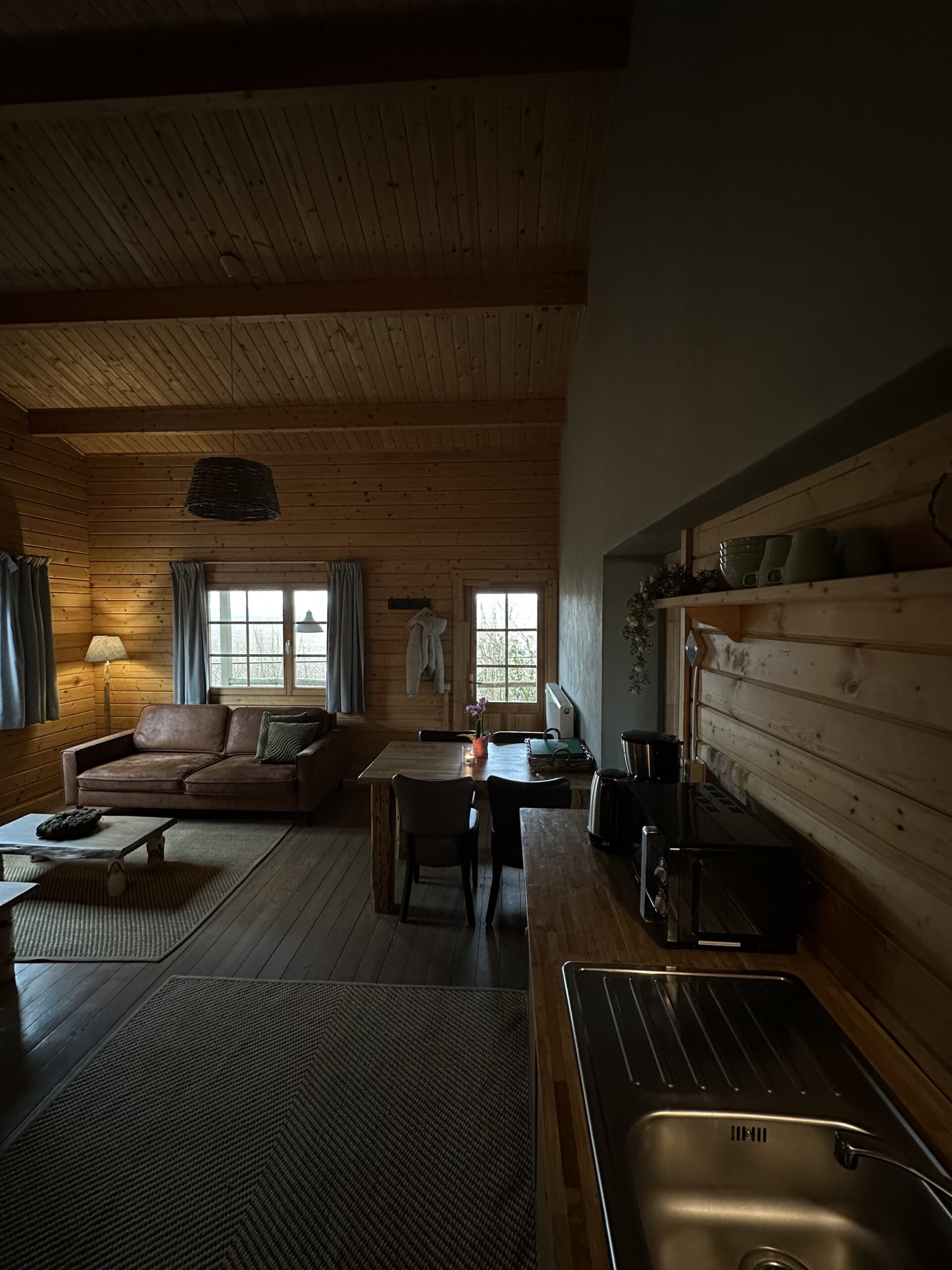 Houten huisjes