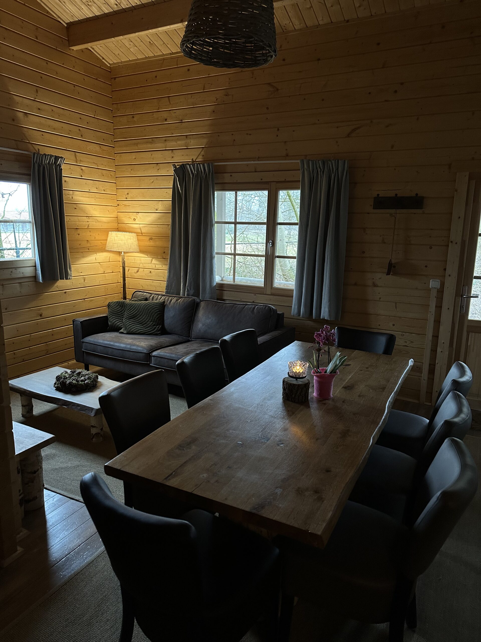 Houten huisjes