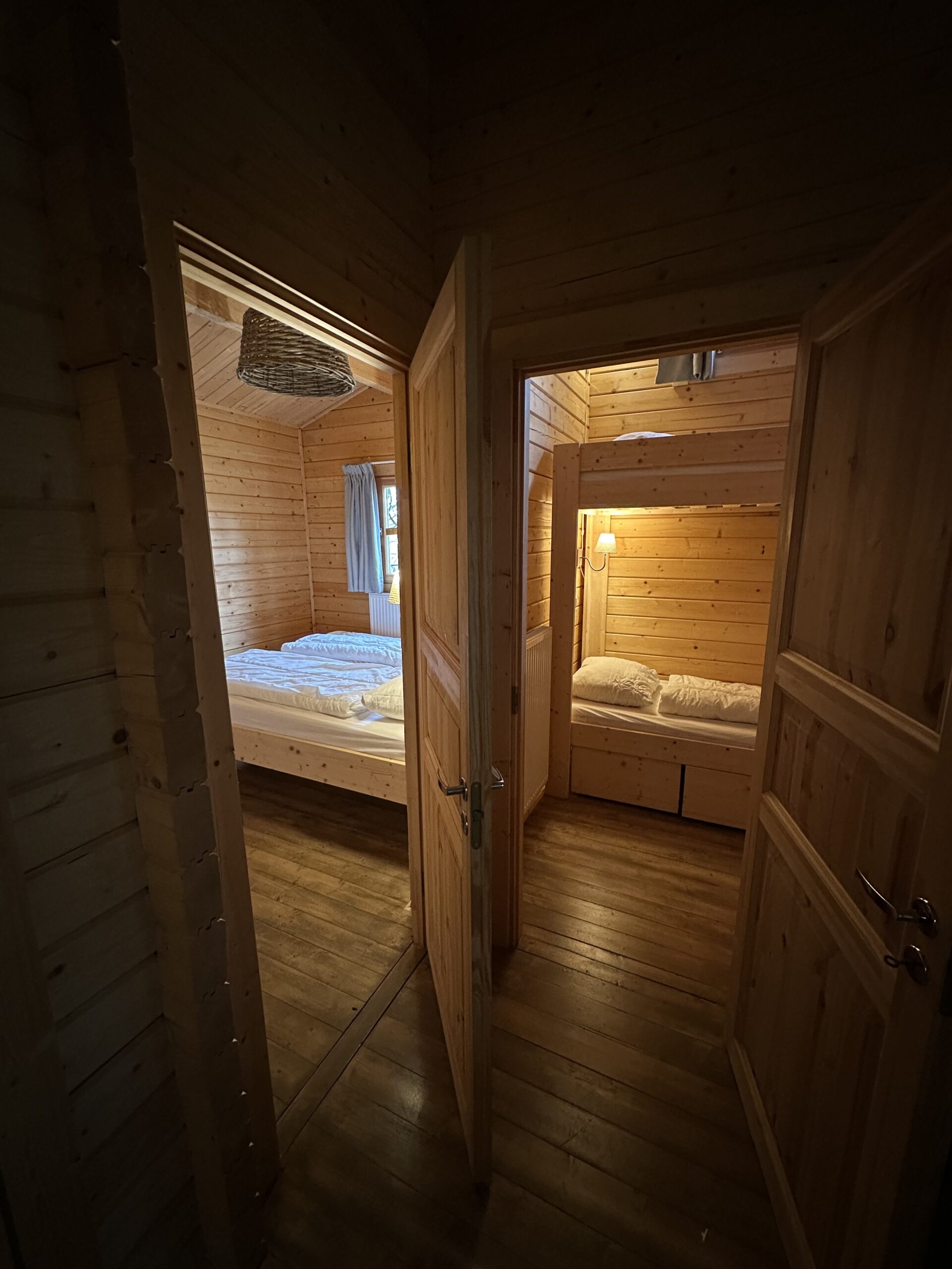 Houten huisjes